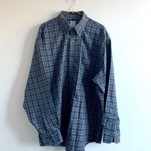 Brooks Brothers Men's Original Button Down  Shirt Size XL Blue Red White Check